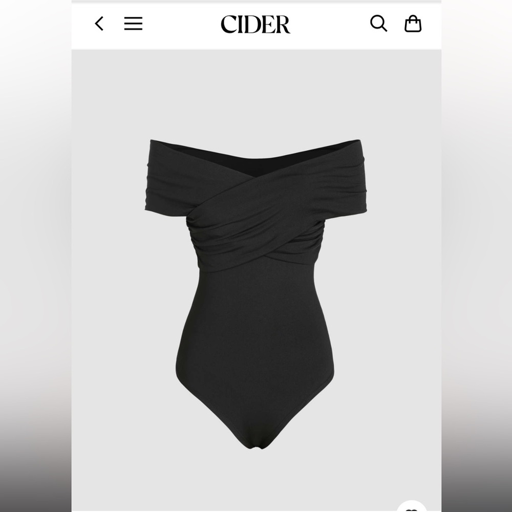 NWT Cider off the shoulder bodysuit
